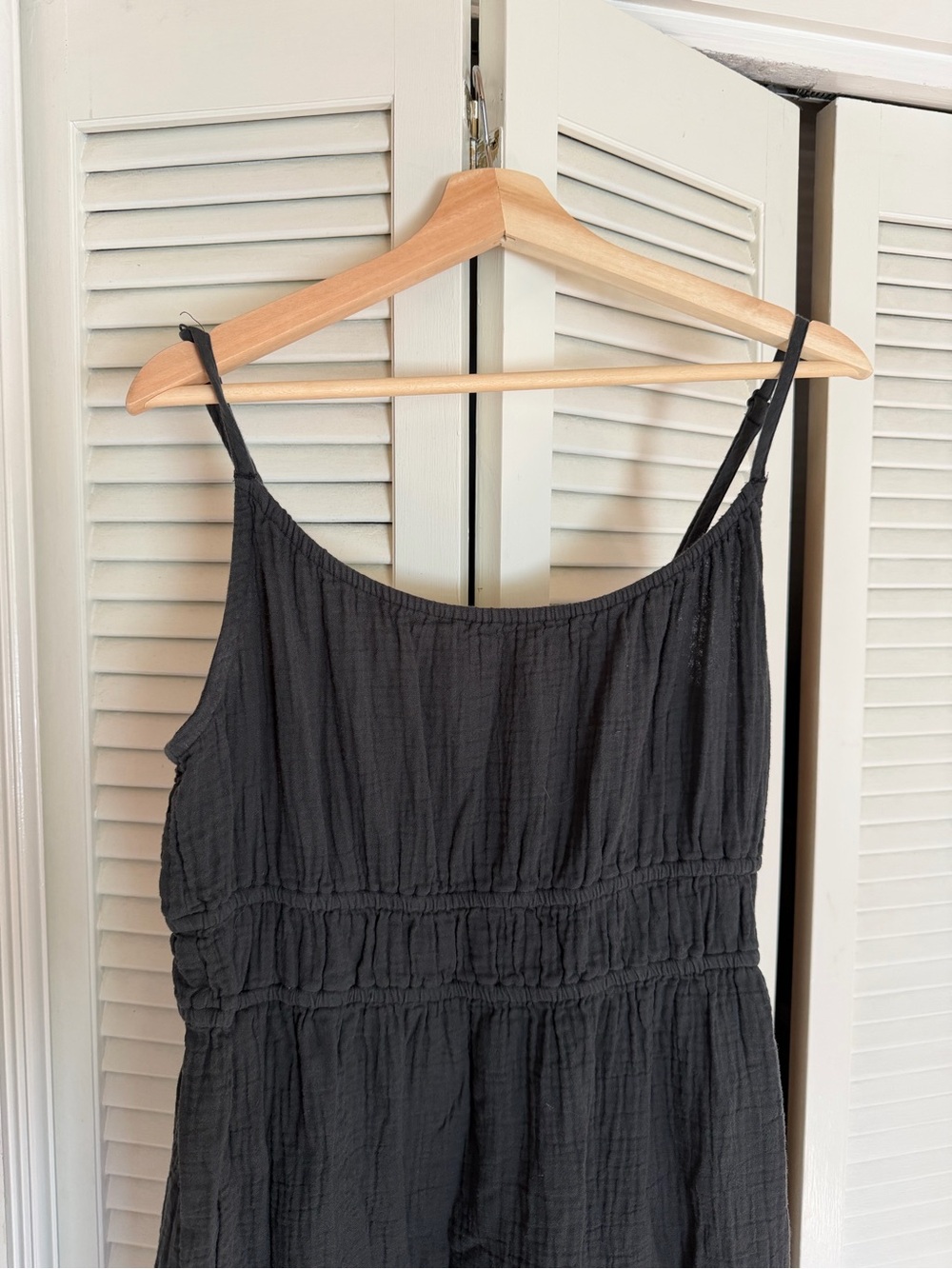 Pact dark Grey Maxi Dress with Spaghetti Straps - Picture 2 of 3